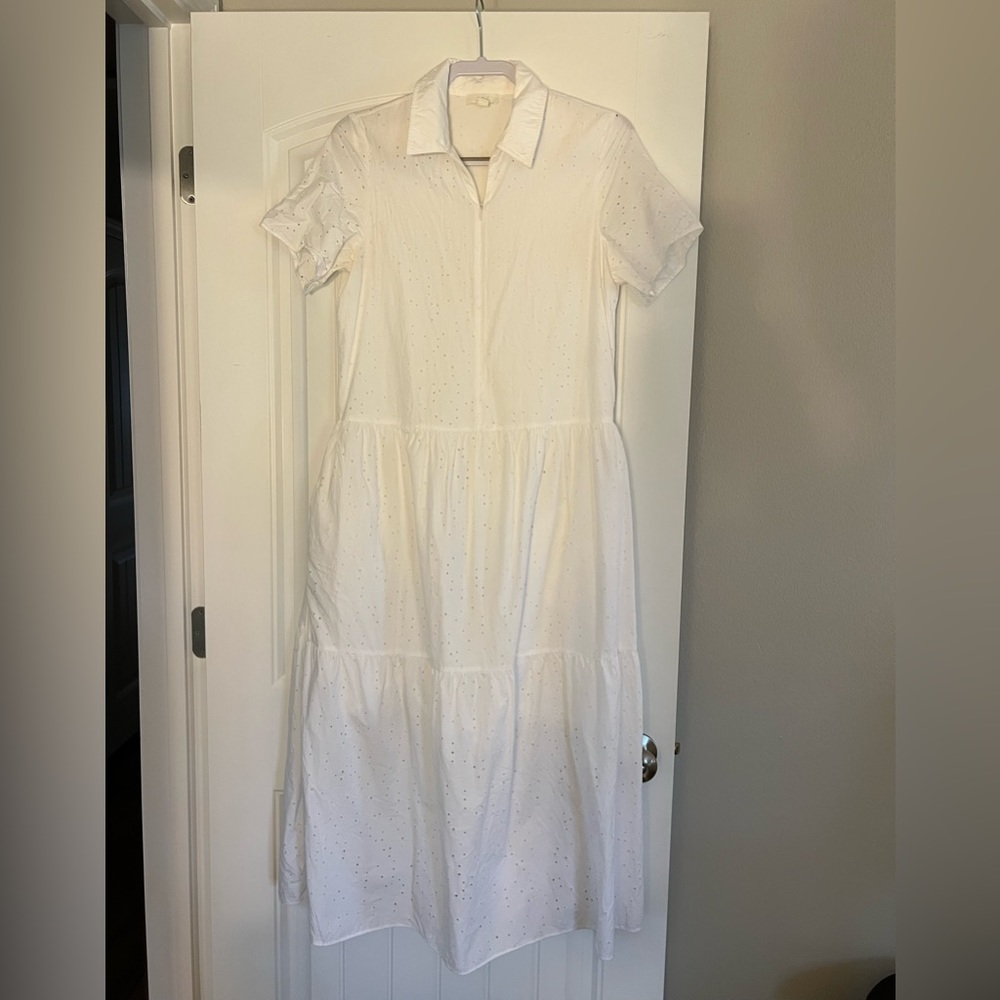 COS Eyelet Midi Dress w/ Pockets